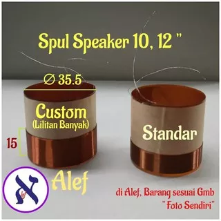 Spul speaker diameter 35.5 custom spool spiker 10 12 inc acr