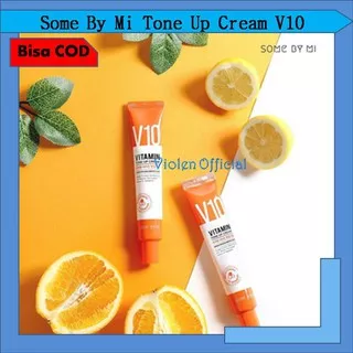 Some by Mi Cream somebymi V10 Vitamin Tone-Up Cream untuk penghilang bekas jerawat dan pemutih wajah