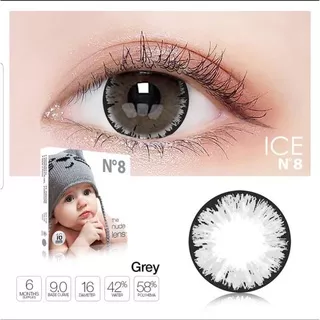 SOFTLENS ICE N8 GREY MINUS -0.50 sd -10.00 / ICE N8 BIG EYES 16MM