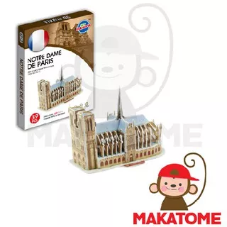 3D Paper DIY Puzzle Level 3 - Notre Dame De Paris notredam