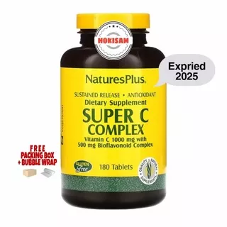 Natures Plus Super C Complex Vitamin C 1000 mg 180 Tablets