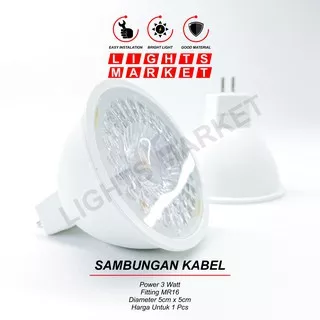 Lampu Sorot LED Spotlight 3 Watt 3W Bohlam Spotlight MR16