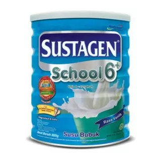 SUSTAGEN SCHOOL 6+ VANILA SUSU BUBUK SUSTAGEN RASA VANILA KALENG 6-12 tahun