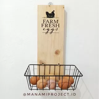 Keranjang Farmhouse/Tempat Telur/Wadah Telur/Keranjang besi/Keranjang Telur Farmhouse /Rak Telur