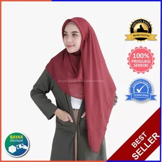 Termurah -  Hijab Segiempat Dewasa Bahan Cornskin Premium - Zigna Square Nyaman Dipakai Bisa Cod