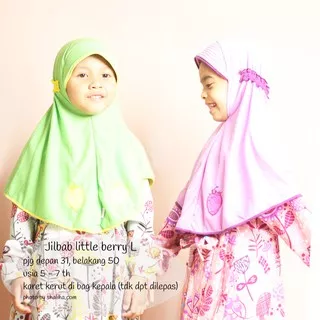 Jilbab strawberry TK SD / Jilbab sekolah / Jilbab anak sekolah / Jilbab kaos anak / Jilbab murah