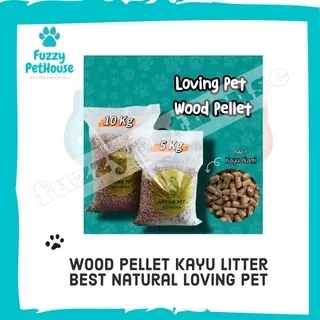 Wood Pellet Pasir Kucing Pelet Kayu Loving 1kg REPACK - Cat Litter