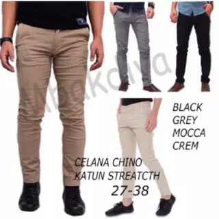 Cek ±   CELANA CHINO PANJANG PRIA CHINOS BAHAN KATUN KERJA FORMAL KASUAL SANTAI CINO COWOK DENIM ???