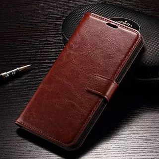 Leather Flip Cover Wallet Sony Xperia Z3 Dual Case dompet Kulit Casing