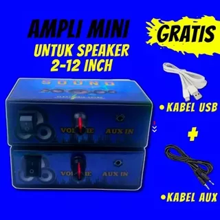 POWER AMPLIFIER BLUETOOTH STEREO AMPLI MINI FULL BASS KARAOKE MP3 KIT SUBWOOFER TONE CONTROL AUDIO MOBIL FREE KABEL USB PLUS JACK AUX