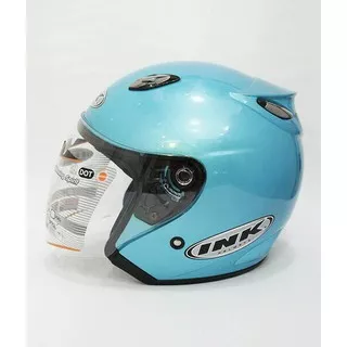 HELM BEST1 MODEL INK CENTRO FREE STIKER [BLUE ICE]