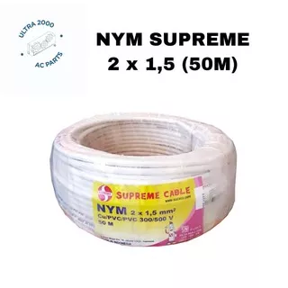 KABEL SUPREME NYM 2x1,5 mm 50m 2 x 1,5 Cable 2 x 1.5