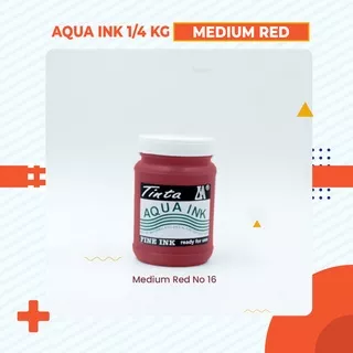 Cat Sablon Kardus, Kertas & Styrofoam Aqua Ink - 1/4 Kg  - Warna Medium Red