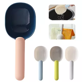 [Rice Scoop with Sealing Clip] [Tea & Snack Bag Clip] [Coarse Grain Bag Clip, Sealed Flour Scoop] [Portable Large Capacity Long-handled Scoop Cup]