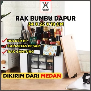 Rak Bumbu Dapur | Tempat  Bumbu Dapur |Kitchen Storage box | Kitchen Cooking Ware Seasoning Storage