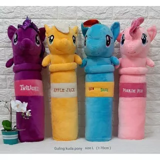 Boneka Guling Little Pony Size 70cm/guling kuda pony/Bantal Boneka Pony/Bantal Kuda Pony/Guling Karakter