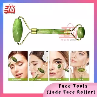 Jade Roller / Jade Face Roller / Face Roller / Derma Roll/ Alat Pijat Wajah / Penirus Wajah / Anti Aging