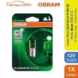 Osram Lampu Depan Motor Honda Beat 2008-2012 - 62337ALS - All Season Super - Mampu Menembus Hujan