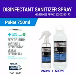 Desinfektan Food Grade spray 250ml + Refil 500ml desinfektan