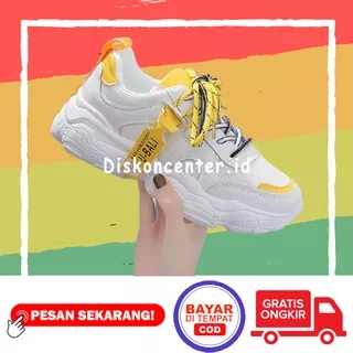 Sepatu Sport Snekers Kets Karet Tali Sekolah Kerja Olahraga Running Lari Joging Jogging Senam Volly Jalan Santai Anak Remaja Dewasa Sd Smp Sma Kuliah Wanita Perempuan Cewek Trendy Kekinian Putih 36 37 38 39 40 Korea Korean Style Terlaris Terbaru Termurah