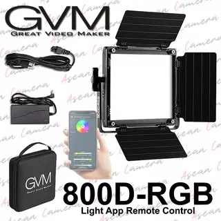 Lampu Video Led Studio GVM 800D-RGB RGB Light App Remote Control
