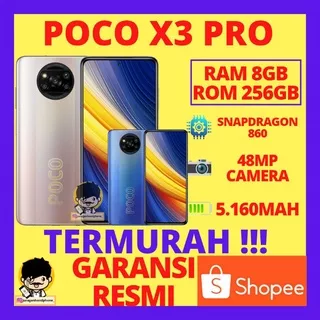 Poco X3 Pro Ram 8GB Internal 256GB Garansi Resmi Xiaomi Poko X3Pro 8/256 6/128 HP Gaming Promo Poco
