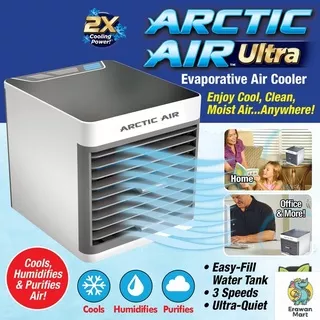 KIPAS ANGIN / AC MINI / Arctic Air Ultra Kipas AC Mini Portable 2X Cooling Power Air Cooler 7 LED AC MINI