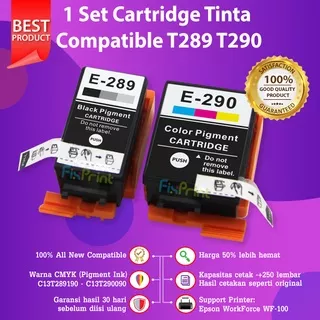 Cartridge Tinta Epson 289 T289 Black Compatible Printer WF-100 WF100