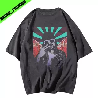 Curt Cobain Oversize vintage/kaos pria dan wanita dewasa t-shirt