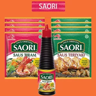 Sauri/Saori Sauce Tiram dan Teriyaki Sachet perenceng 23mlx10 & Saus Tiram Botol Pet 133ml Oyster