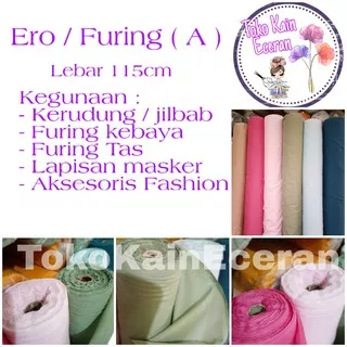 KAIN FURING ERO HERO ERRO METERAN (A) KAIN KATUN POLOS BAHAN HIJAB RAWIS JILBAB KERUDUNG SEGI EMPAT PURING PELAPIS BATIK GAMIS ROK JAKET BAJU WANITA AKSESORIS FASHION BAHAN DINGIN ADEM LEMBUT HALUS TIDAK TERLALU TEBAL/HERO DIBAWAHNYA  GOLDEN MELLA/ECERAN