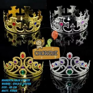 Mahkota Pesta Raja / Ratu, Crown Party King / Queen (Gold, Silver)