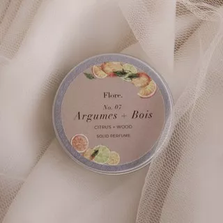 Flore Solid Perfume - No.07 Argumes + Bois (Citrus+Wood)