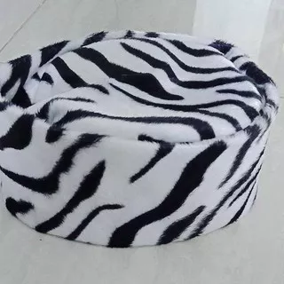 Model Baru!!jgh-667   Peci Kopiah Songkok Topi Rimba Doreng Kulit Harimau - Maiyah Cak Nun - Aneka M