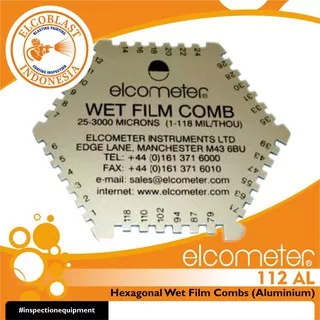 Elcometer 112 Hexagonal Wet Film Combs (Aluminium) B112AL
