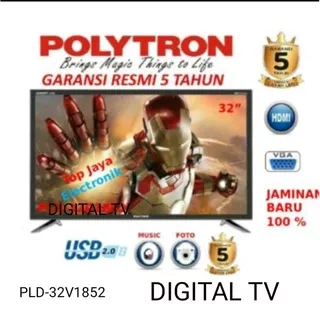 LED TV POLYTRON 32 INCH /POLYTRON LED TV 32 INCH/TV POLYTRON 32 INCH BARU BERGARANSI RESMI