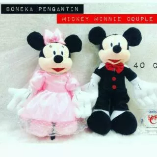 BONEKA WEDDING MICKEY MINNIE COUPLE ISTIMEWA