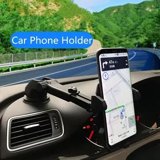 Holder HP untuk mobil Car Holder for HP Smartphone with Suction Cup android iphone Windshield Gravity Sucker Car Phone Holder Car Phone Mount Universal Car Phone Holder with Dashboard Air Vent Windshield Cell Phone Holder for iPhone Android