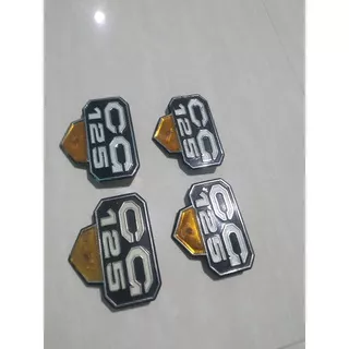 Logo emblem cg 125 emblem honda cg125 emblem box tutup aki honda cg 125 nos