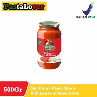 San Remo Pasta Sauce Bolognese And Mushroom 500 Gr