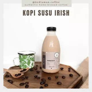 Kediaman Coffee Kopi Susu Irish 350ml, Kopi Susu Botolan Irish Coffee Latte