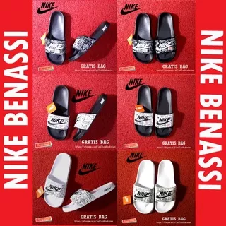 SANDAL NIKE BENNANSI TERLARIS !! SANDAL NIKE ORIGINAL ! SANDAL NIKE HITAM PUTIH