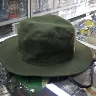 Topi | Topi Rimba | Topi Rimba Polos Hijau | Topi Rimba Polos Hijau balik Hitam