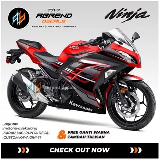 DECAL STRIPING NINJA 250 FI GRAFIS / STIKER KAWASAKI NINJA FI / STOCK DECALS NINJA 250 FI / STICKER