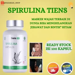 MASKER SPIRULINA TIENS / MASKER WAJAH ALAMI / MASKER WAJAH / MASKER SPIRULINA / READY /