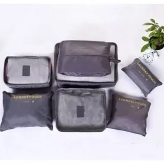 TRAVEL POUCH BAG IN BAG 6 IN 1 TAS MINI ORGANIZER