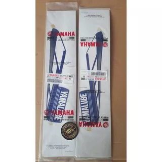 STRIPING STICKER COVER DADA DEPAN YAMAHA MIO GT BIRU PUTIH MOTO GP YAMALUBE ORIGINAL 2BJ-F832L-30 DA