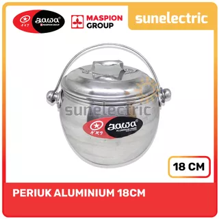 Maspion ALU Periuk Aluminium Panci Alat Masak Rantang Tempat Nasi / Lauk / Sayur / Kuah 18 cm