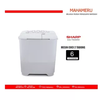 Mesin Cuci 2 Tabung SHARP ES-T65MW-PK/BK/GK