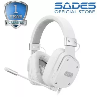 HEADSET GAMING SADES SNOWWOLF 3.5mm AUDIO SINGLE JACK WITH CONVERTER